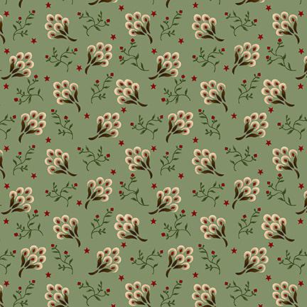 Quiet Grace Clover Blossoms Aqua