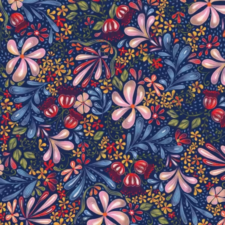 Country Poetry Floral Garden Allover