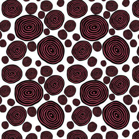 Kiwis & Koalas Red/White Circles
