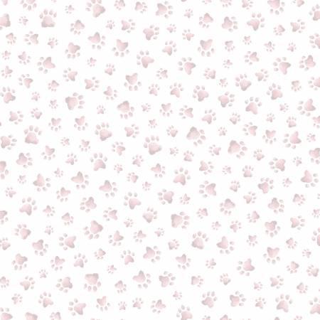 Whiskers & Paws - Pale Pink Paw Prints