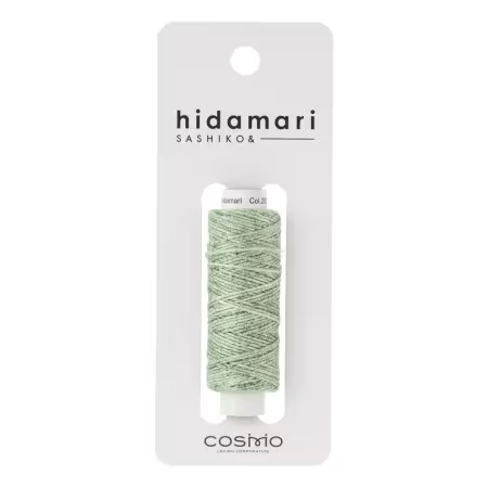 Cosmo Hidamari Sashiko Variegated Thread 30 Meters - Mojito Green