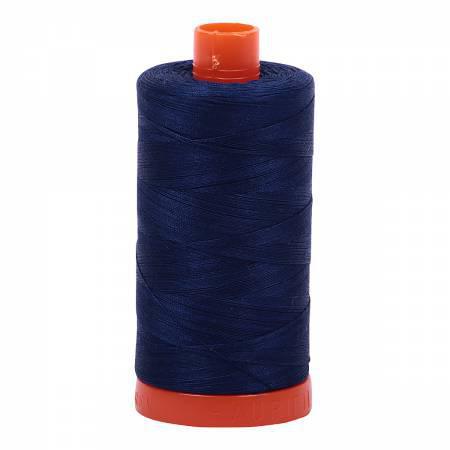 Aurifil Mako Cotton Thread Solid 50wt 1422yds Dark Navy8057252100028