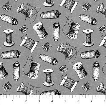 Sewing is my Happy Place Gray Thread