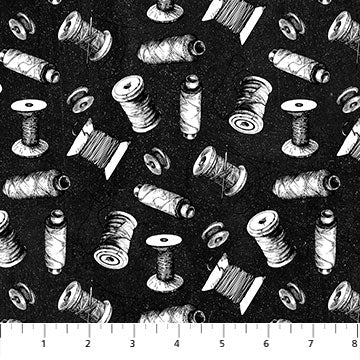 Sewing is my Happy Place Black Thread