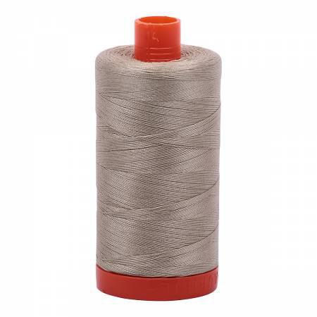 Aurifil Mako Cotton Thread Solid 50wt 1422yds Stone