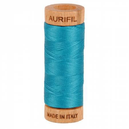 Aurifil Mako Cotton Thread Solid 80wt 300yds Dark Turquoise