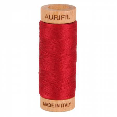 Aurifil Mako Cotton Thread Solid 80wt 300yds Red Wine