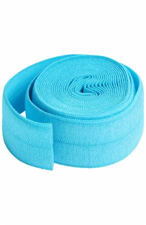 Fold Over Elastic Parrot Blue
