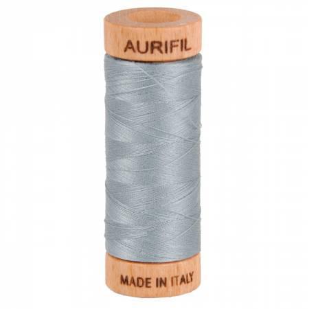 Aurifil Mako Cotton Thread Solid 80wt 300yds Light Blue Grey