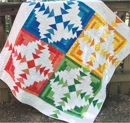 Four Seasons Log Cabin Quilt Pattern