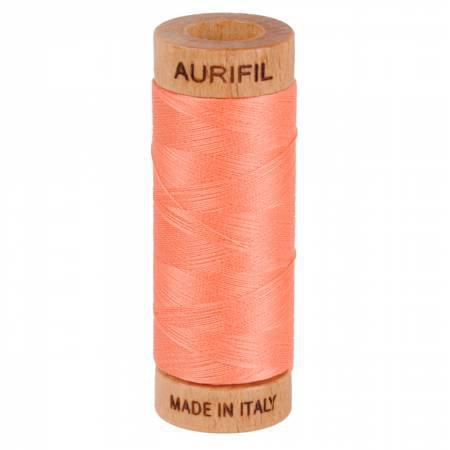 Aurifil Mako Cotton Thread Solid 80wt 300yds Light Salmon