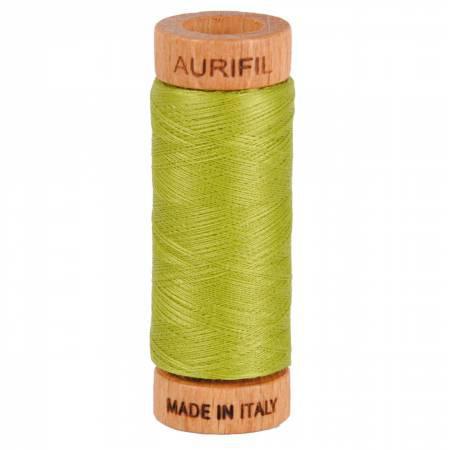 Aurifil Mako Cotton Thread Solid 80wt 300yds Light Leaf Green