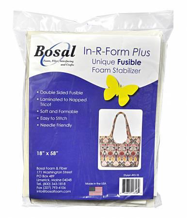 Bosal In-R-Form Plus Dbl. Sided Fusible Stabilizer 18" x 58"