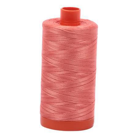 Aurifil Mako Cotton Thread Solid 50wt 1422yds Tangerine Dream