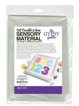 Cut Crackle and Sew Sensory Material