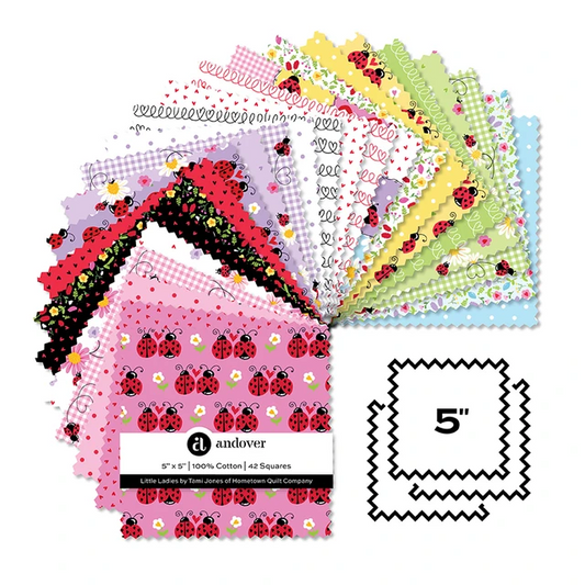 Little Ladies 5" Square Charm Pack