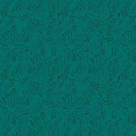 Whimsy II - Packed Tonal Linework Dark Teal