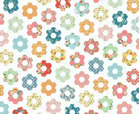 Grandmother's Garden Quilt Panel