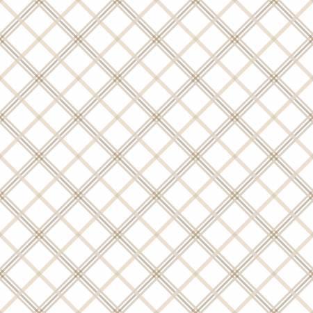 Cream/Taupe Plaid