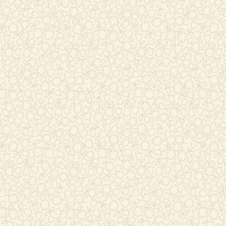 Tan Linework Flowers