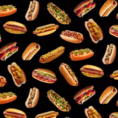 Favorite Foods Hotdogs Black