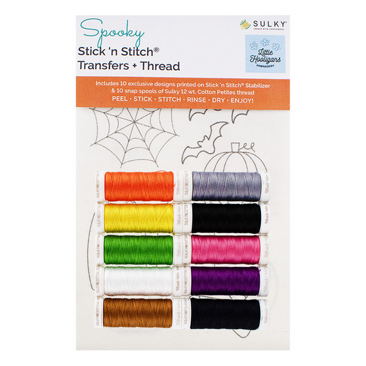 Spooky - Stick ‘n Stitch Transfers + Thread
