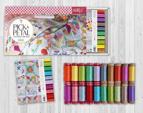 Pick A Petal Aurifil Thread Collection
