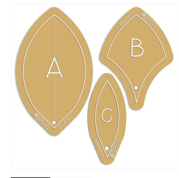 Talavera Tile Templates (3/8" Seam Allowance)