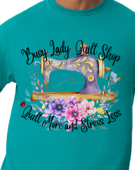 Busy Lady T-Shirts Teal