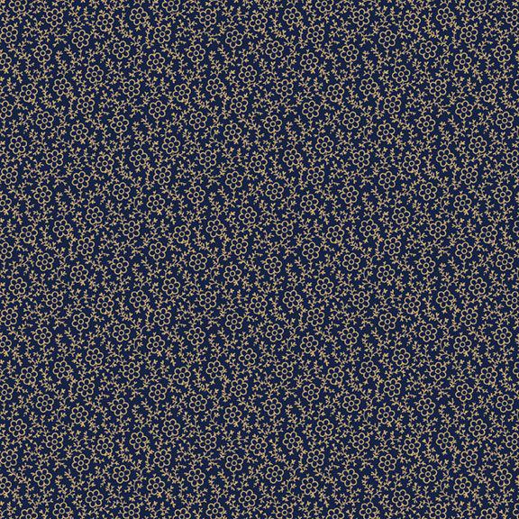 Paula's New Companions - Flower Vine Navy
