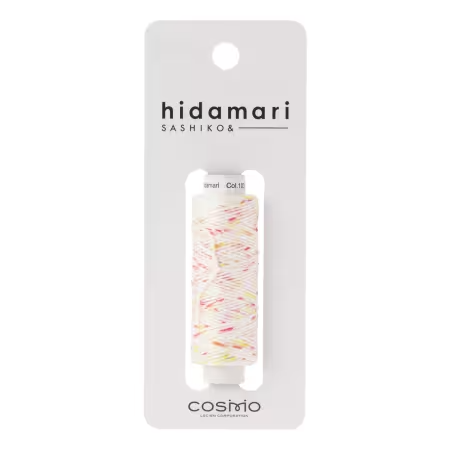 Cosmo Hidamari Sashiko Variegated Thread 30 Meters - Pink Yellow