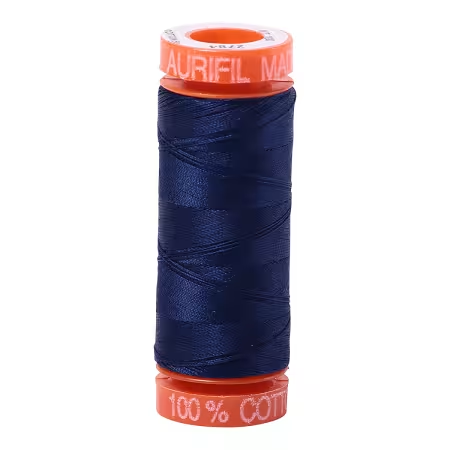 Mako Cotton Embroidery Thread 50wt 220yds Dark Navy