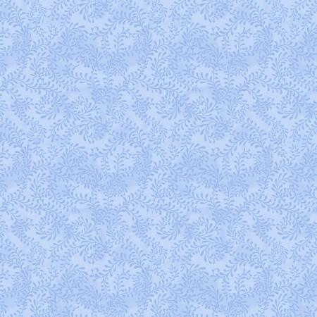 Light Blue Swirling Leaves