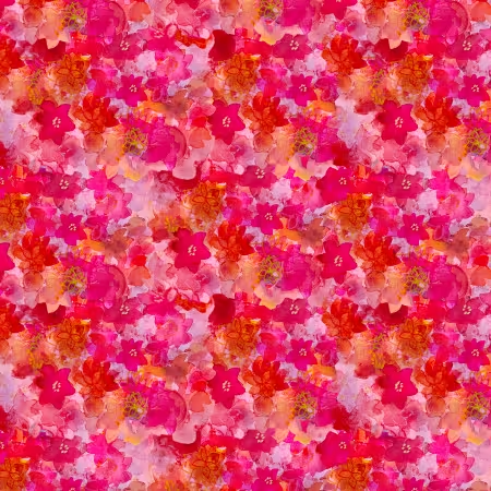 Lily Pond - Dark Raspberry Floral