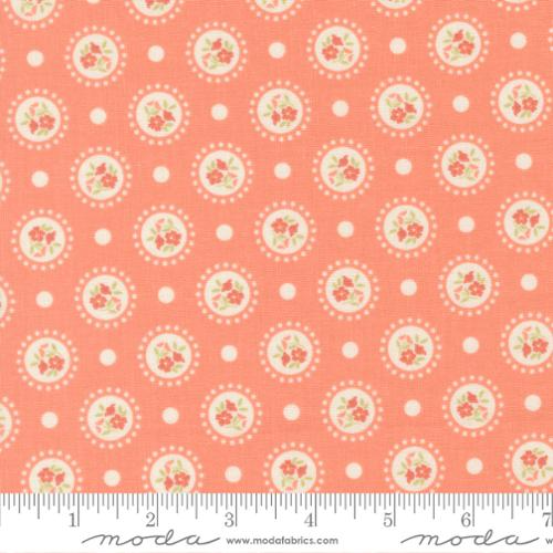 Sunbonnet Coral Flower Dots
