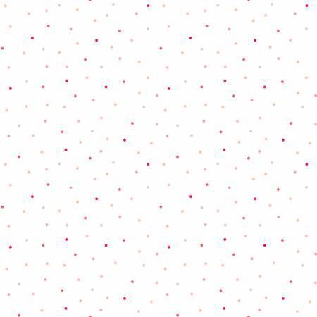 White/Pink Multi Tiny Dots