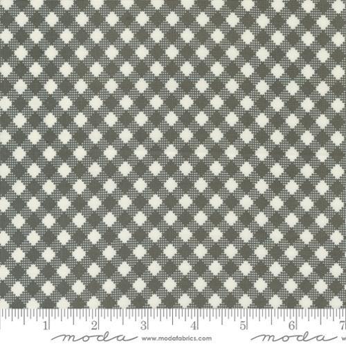 Farmstead Charcoal Bias Gingham