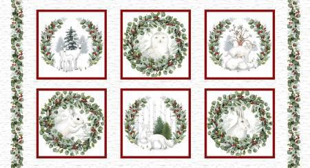 Winter Whites Animal Blocks Panel