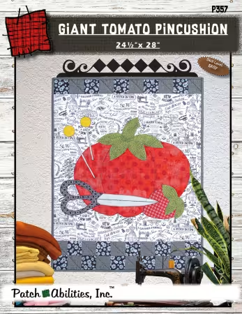 Giant tomato pincushion
