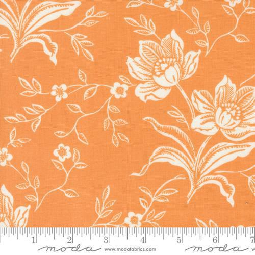 Denim Daisies Butterscotch Woodcut Blooms