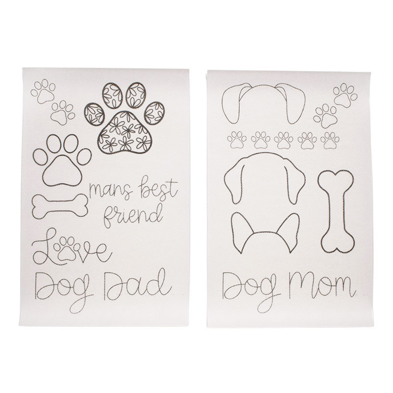 Dog Lover - Stick ‘n Stitch Transfers + Thread