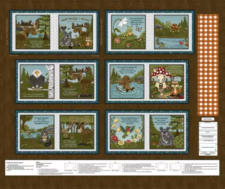 From Moose to Mouse 36" Book Panel