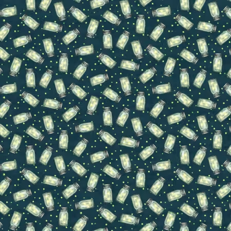 Happy Campers Lime & Dark Teal Fireflies