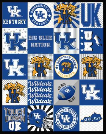 Kentucky T-Shirt Minky Panel, 60in x 60in