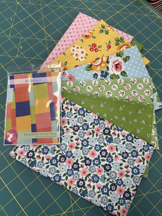 Hullabaloo Quilt Kit featuring Flower Market