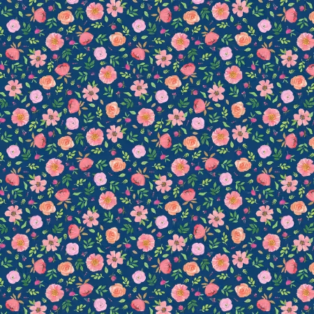 Bows & Blooms Navy Flower Heads