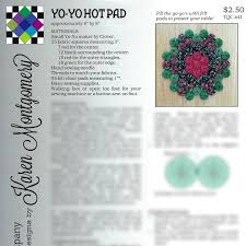 YoYo Hot Pad Pattern