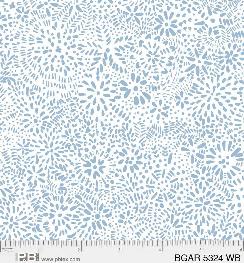 Bohemian Garden Dotted Floral Blue