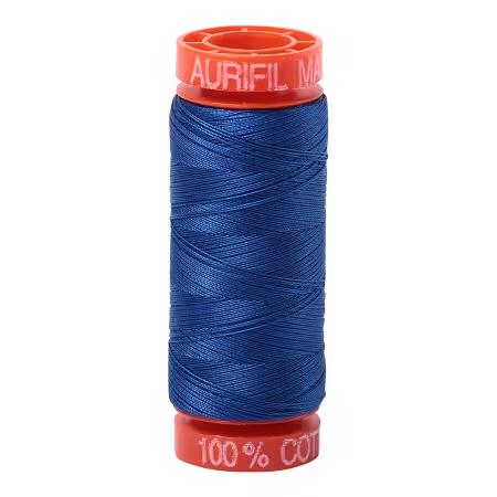 Mako Cotton Embroidery Thread 50wt 220yds Medium Blue