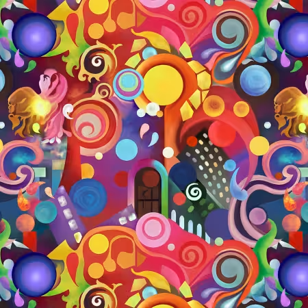 Metro Mirage Orange Mixed Shapes